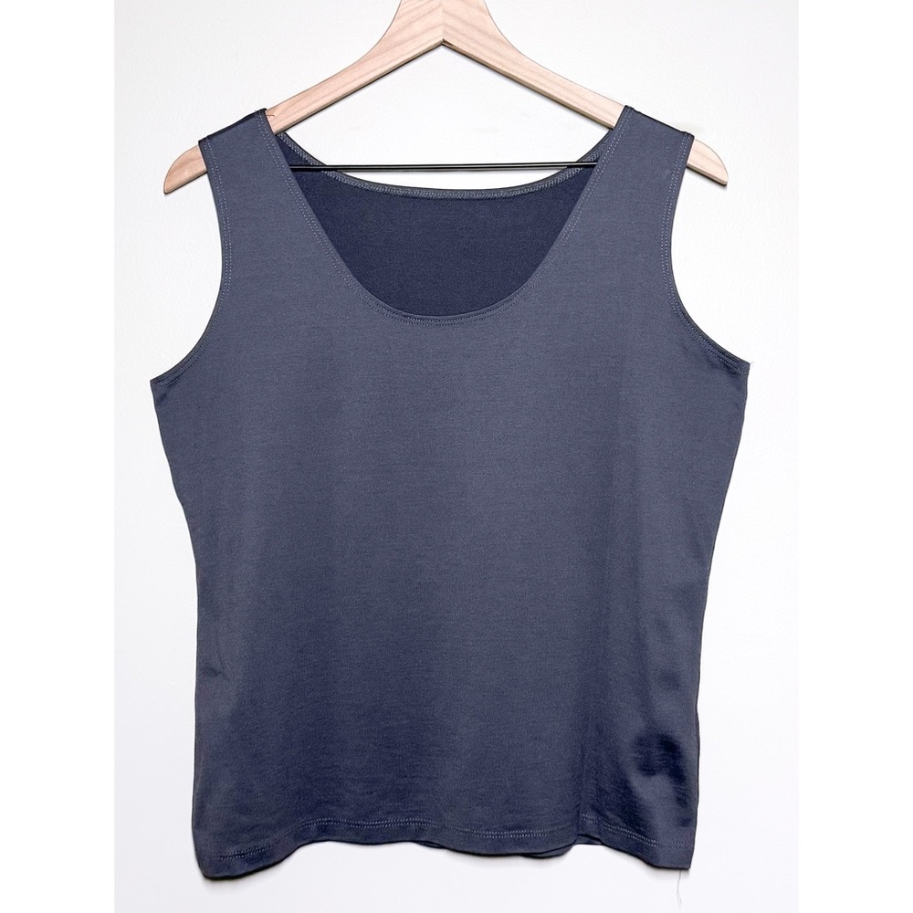 A’nue Ligne Tactel Tank Top Sleeveless Blouse Grey Women’s Size 12